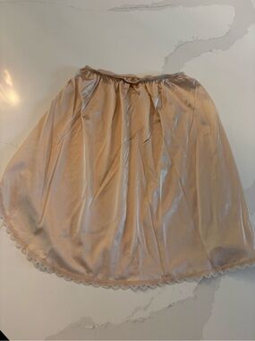 Sears Beige Half Slip with Lace Trim